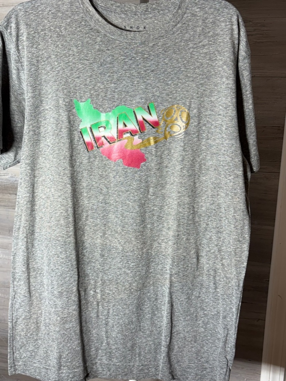 Heather Gray Iran Graphic Short Sleeve Tee by 1331